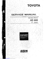 Toyota AD 860 Service Manual