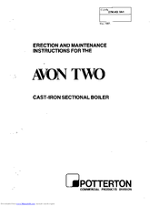 Potterton Avon Two Maintenance Instructions Manual