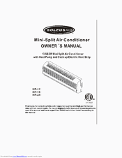 Soleus Air HP-18 Owner's Manual