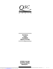 QSC A2150 Installer Manual