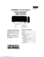 Onkyo TX-SV515PROII Service Manual