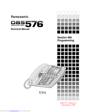 Panasonic DBS 576 Technical Manual