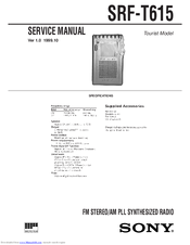 Sony SRF-T615 Service Manual