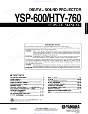 Yamaha HTY-760 Service Manual