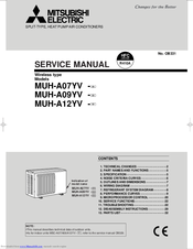 Mitsubishi Electric MUH-A07YV-E1 Service Manual