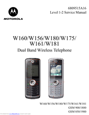 Motorola W161 Service Manual