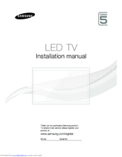 Samsung HG40ED590 Installation Manual
