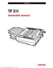 Toshiba TF 211 Instruction Manual