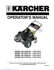 Kärcher HD 2.8/20 Pb-1.575-150.0 Operator's Manual