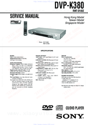 Sony RMT-D145E Service Manual