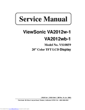 ViewSonic VA2012w-1 Service Manual