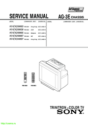Sony KV-EX29M39 Service Manual