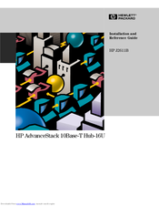 HP AdvanceStack Hub-16U Installation And Reference Manual