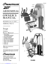 Nautilus 2ST ABDOMINAL Owner's Manual