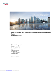 Cisco VG320 Hardware Installation Manual