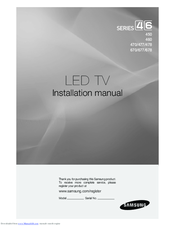 Samsung 460 Installation Manual