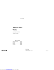Ericsson ORION Maintenance Manual