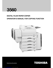 Toshiba 3560 Operator's Manual