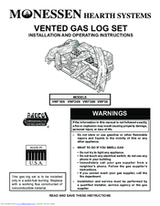 Monessen Hearth VWF18N Installation And Operating Instructions Manual
