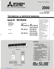 Mitsubishi Electric PK-2.5FLD Technical & Service Manual