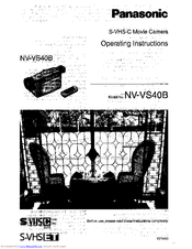 Panasonic NV-VS40B Operating Instructions Manual