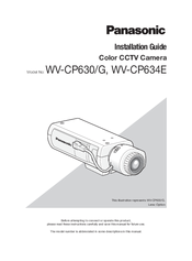 Panasonic WV-CP634E Installation Manual
