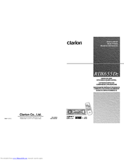 Clarion RDX655DZ Owner's Manual