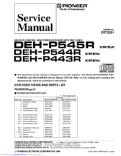Pioneer DEH-P443R Service Manual