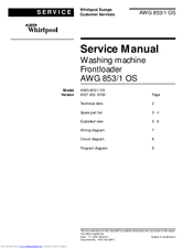 Whirlpool AWG 8531OS Service Manual