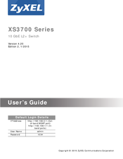 ZyXEL Communications XS3700 Series User Manual