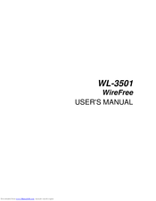 Planet WL-3501 WireFree User Manual