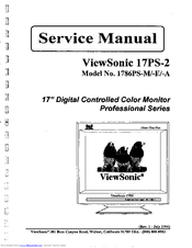 ViewSonic 1786PS-A Service Manual