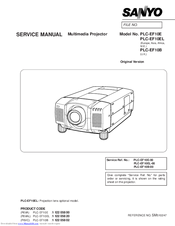 Sanyo PLC-EF10E Service Manual