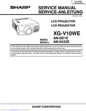 Sharp XG-V10WE Service Manual