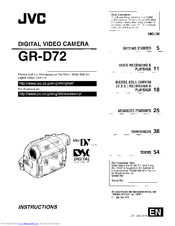 JVC GR-D72 Instructions Manual