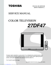 Toshiba 27DF47 Service Manual