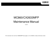 Oki MC-860 / CX2633MFP Maintenance Manual