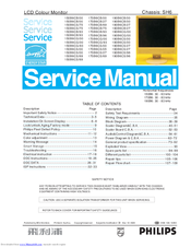 Philips 170B6CB/27 Service Manual