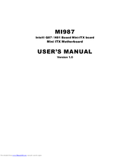 American Megatrends MI987AF User Manual
