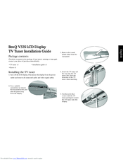 BenQ V32S Installation Manual