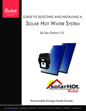 Beckett solarH2ot Manual To Selecting And Installing