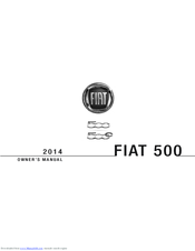 Fiat 2014 Fiat 500 Owner's Manual