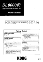 Korg DL 8000R Owner's Manual