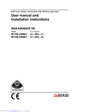 Biasi RIVA ADVANCE HE M110B.24SM/C User Manual And Installation Instructions
