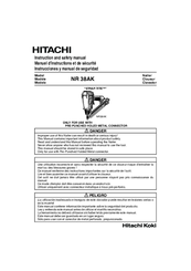 Hitachi NR 38AK Instruction And Safety Manual