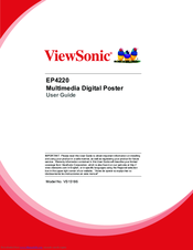 ViewSonic EP4220 User Manual