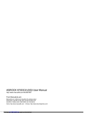 ASROCK 970DE3/U3S3 User Manual