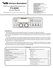 Vertex Standard VX-6000L Service Manual
