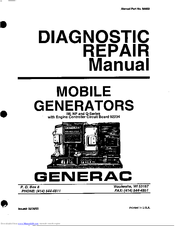 Generac Portable Products NP Series Diagnostic Repair Manual