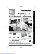 Panasonic PV-DF2703-K Operating Instructions Manual